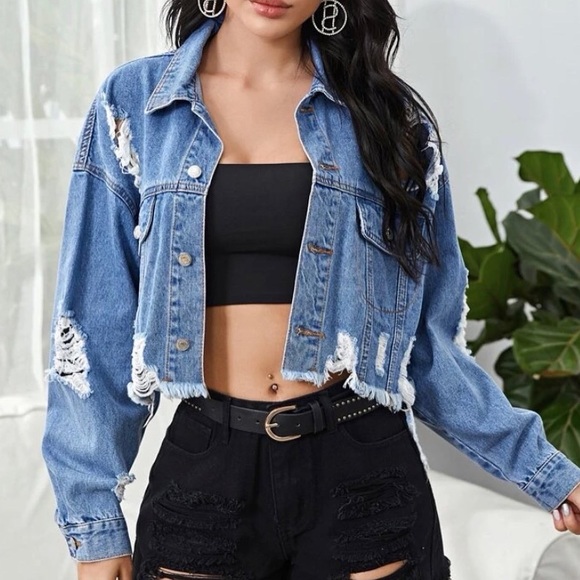 Coats | Shein Denim Jacket | Poshmark